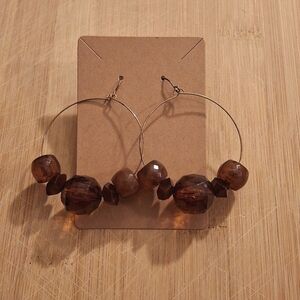 BEADED HOOP EARRINGS